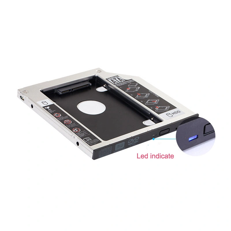 12.7mm Aluminum Hard Disk Drive Case Caddy IDE to SATA 2ND HDD Caddy